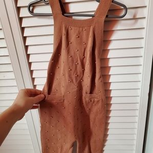 H&M Organic Cotton Textured Knit Overalls